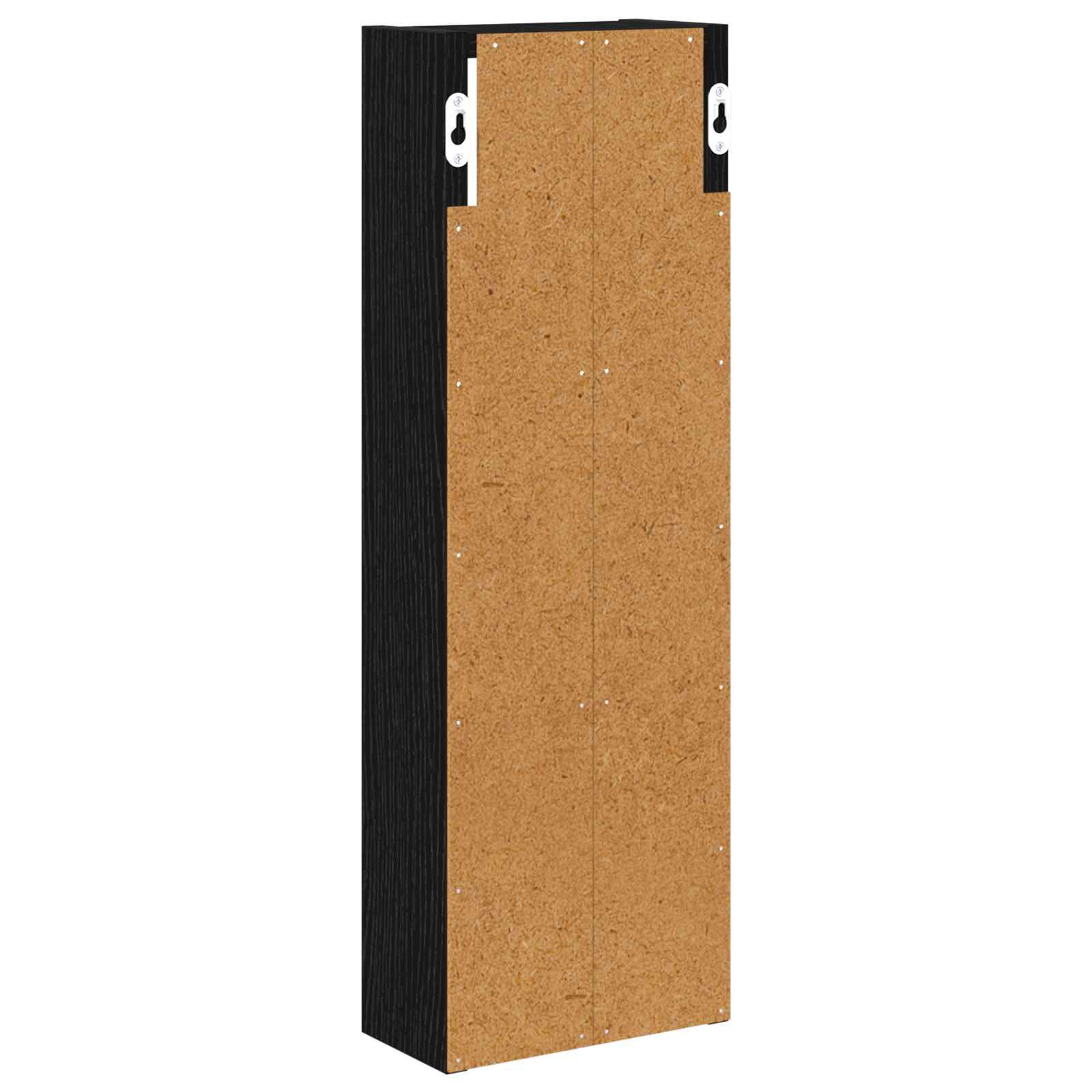 Badezimmer-Wandschrank Schwarz Eichen-Optik 20 x 10 x 60,5 cm