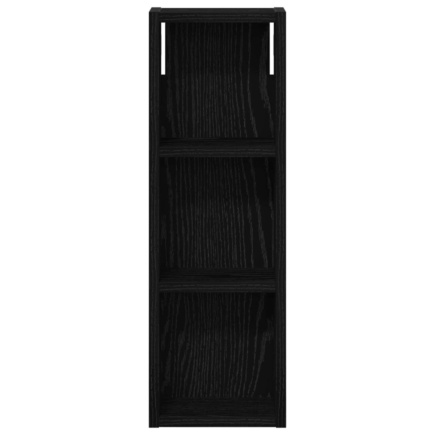 Badezimmer-Wandschrank Schwarz Eichen-Optik 20 x 10 x 60,5 cm