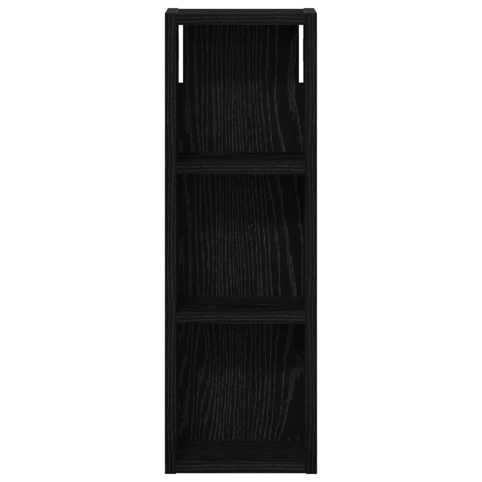 Badezimmer-Wandschrank Schwarz Eichen-Optik 20 x 10 x 60,5 cm