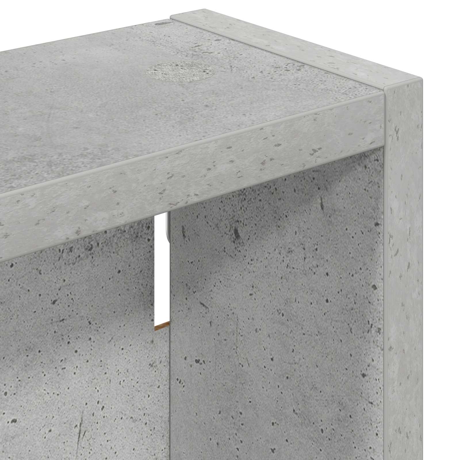 Badezimmer-Wandschrank Betongrau 20 x 10 x 60,5 cm