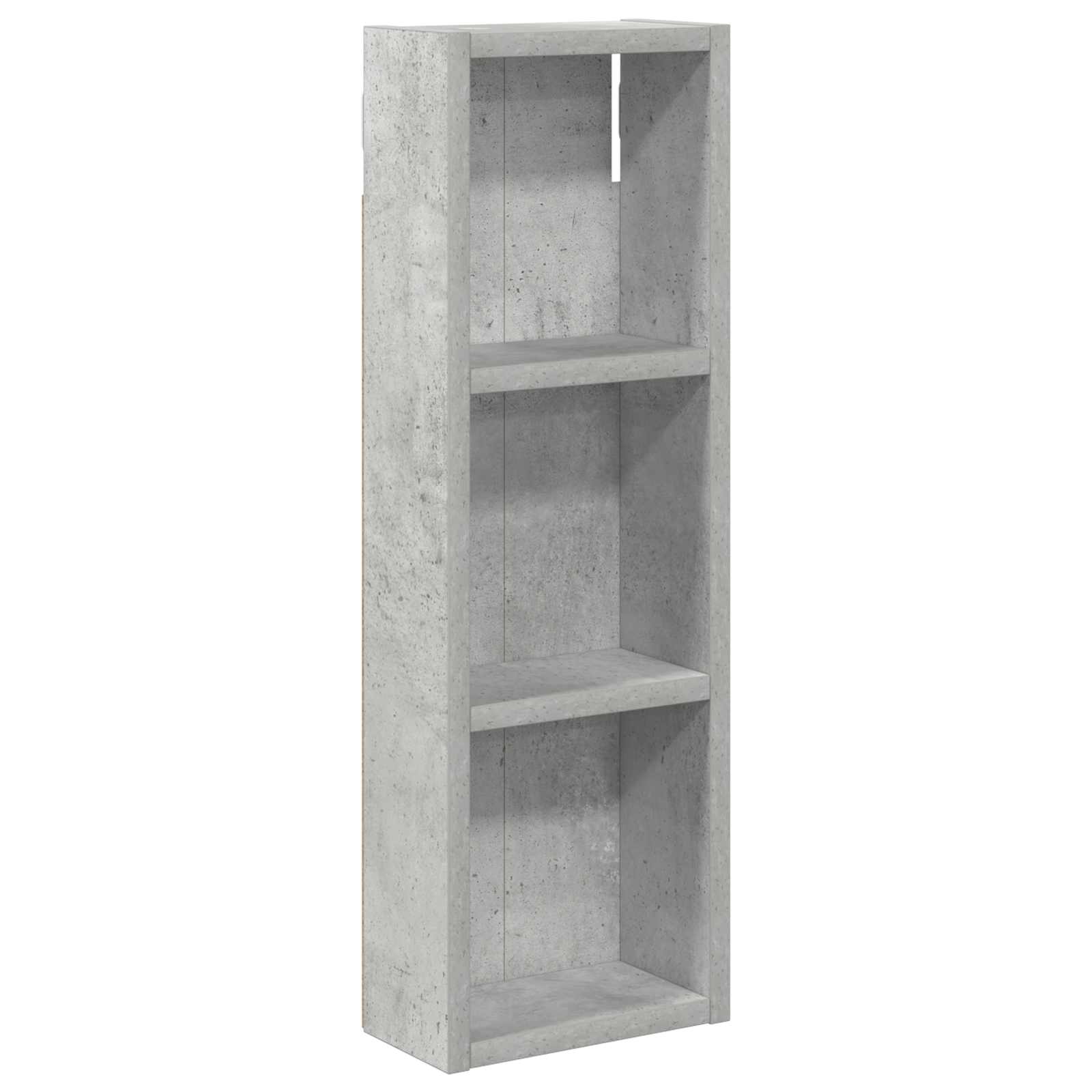 Badezimmer-Wandschrank Betongrau 20 x 10 x 60,5 cm