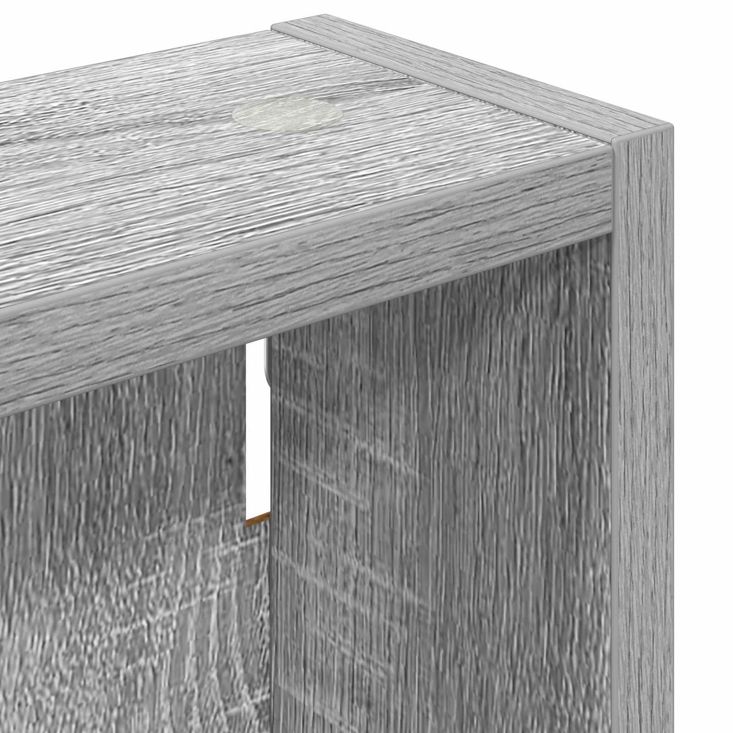 Badezimmer-Wandschrank Sonoma-Grau 20 x 10 x 60,5 cm