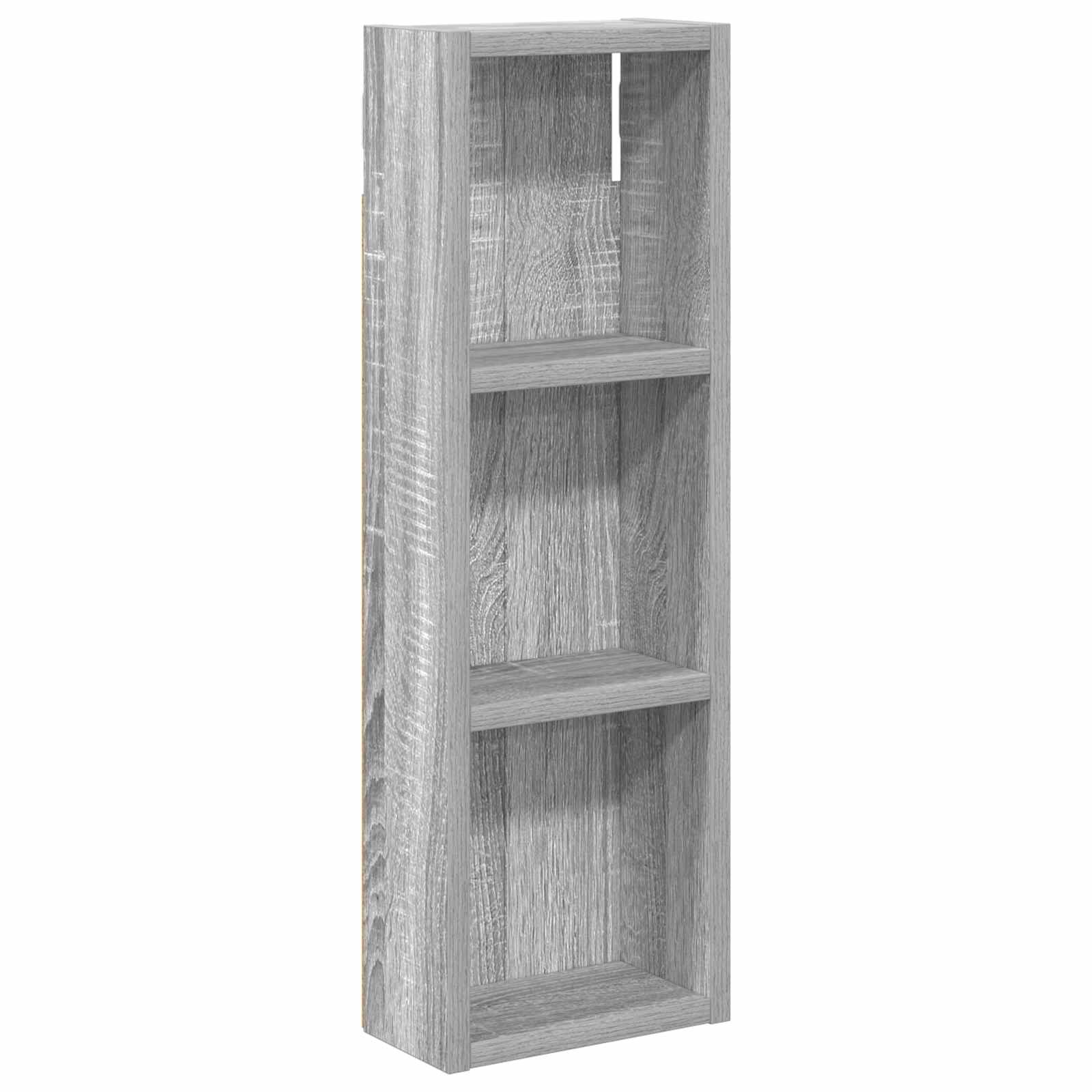 Badezimmer-Wandschrank Sonoma-Grau 20 x 10 x 60,5 cm