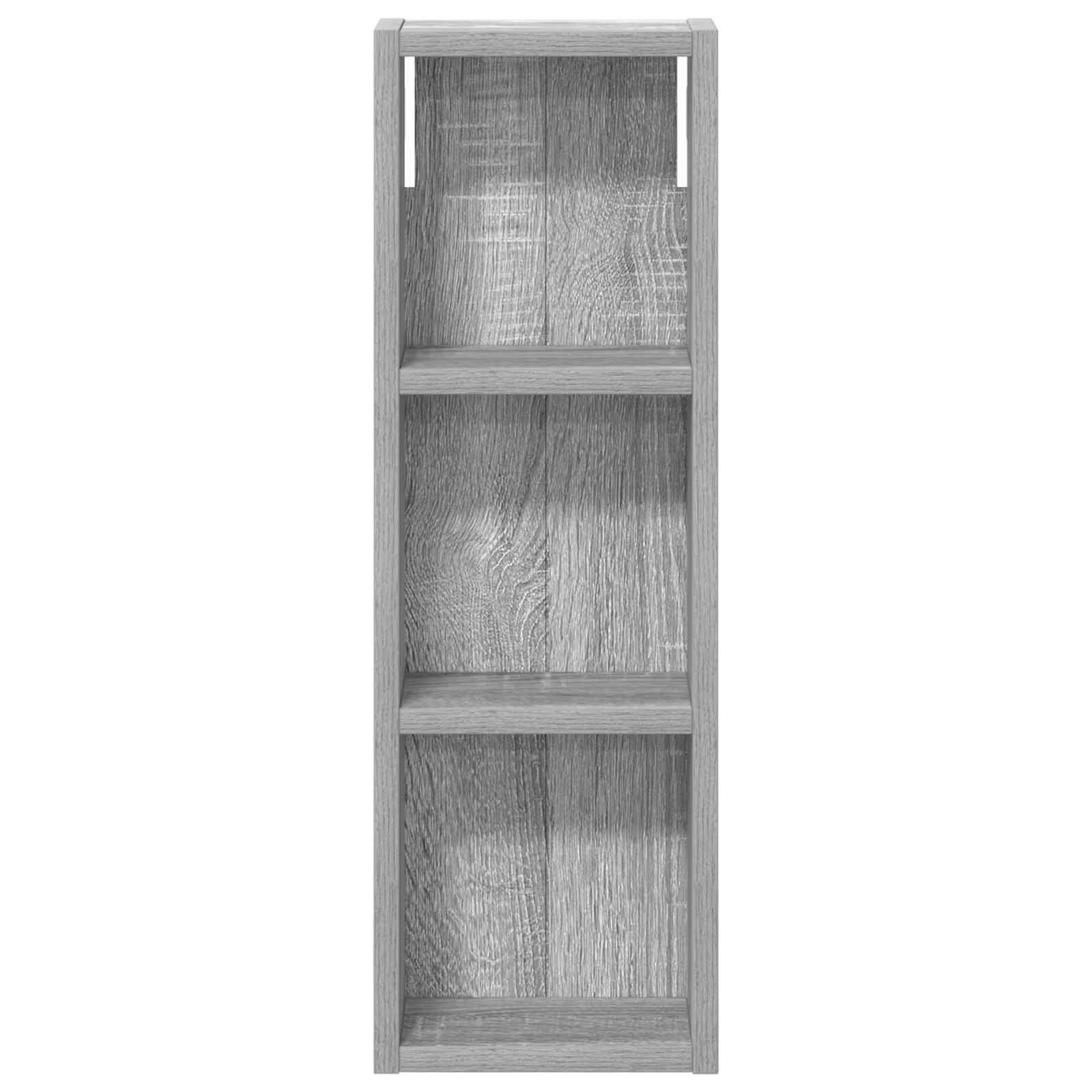 Badezimmer-Wandschrank Sonoma-Grau 20 x 10 x 60,5 cm