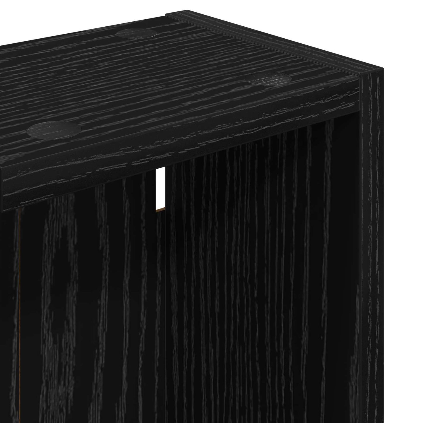 Badezimmer-Wandschrank Schwarz Eichen-Optik 20 x 14 x 70 cm