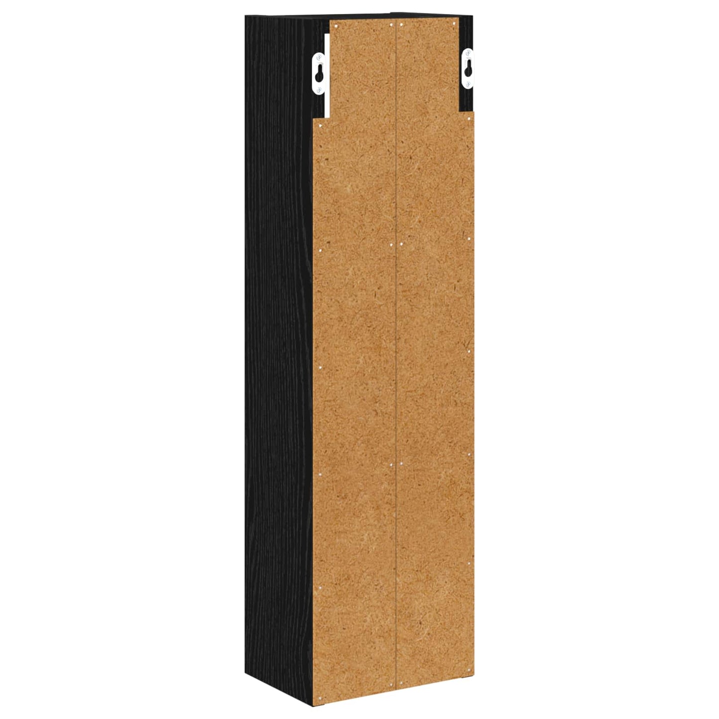 Badezimmer-Wandschrank Schwarz Eichen-Optik 20 x 14 x 70 cm