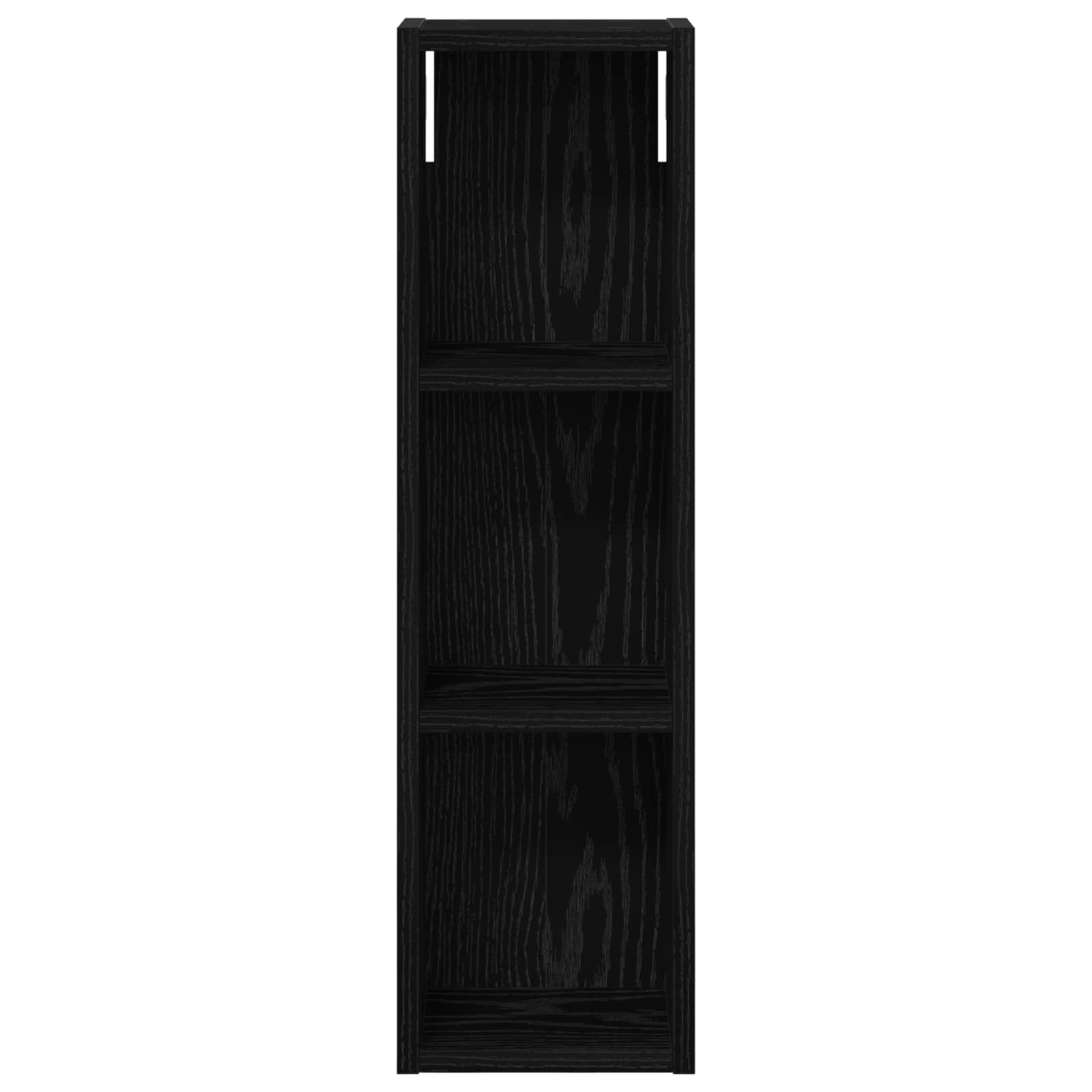 Badezimmer-Wandschrank Schwarz Eichen-Optik 20 x 14 x 70 cm
