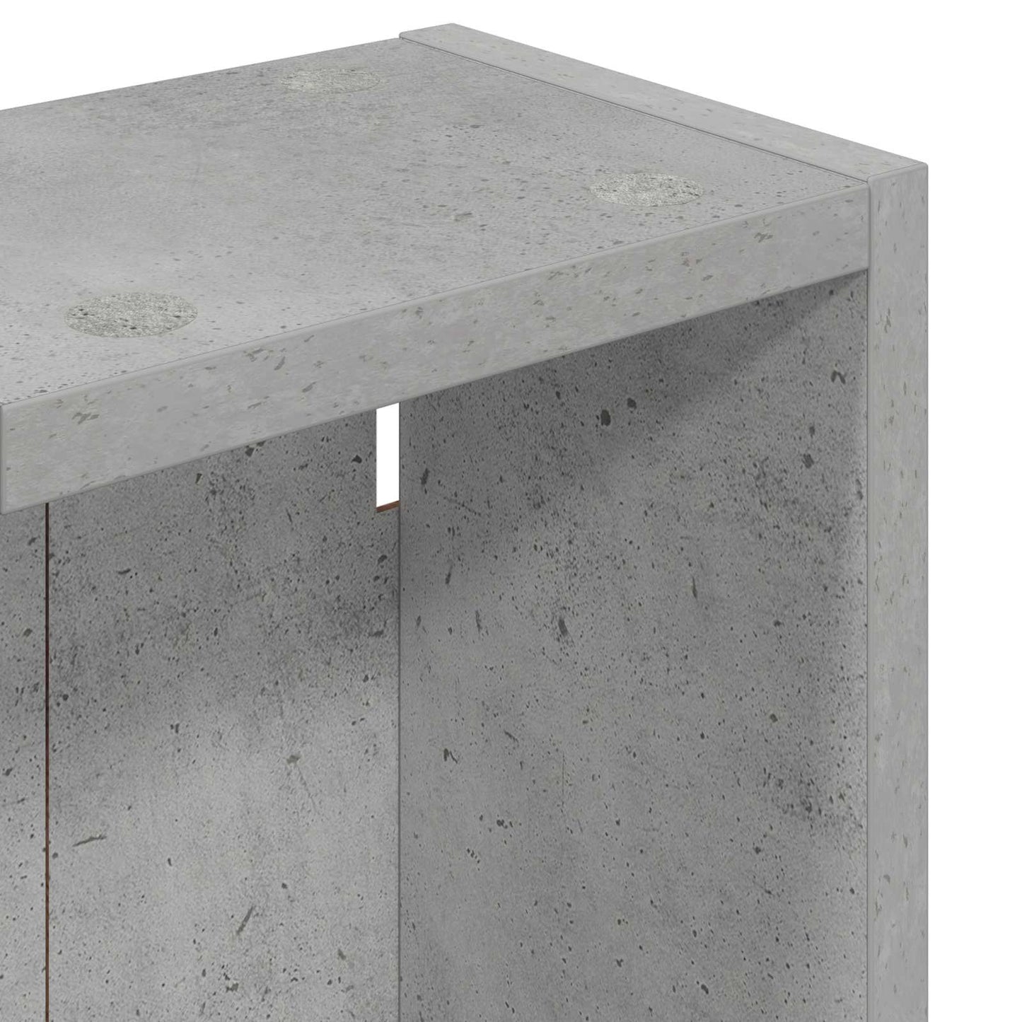 Badezimmer-Wandschrank Betongrau 20 x 14 x 70 cm Holzwerkstoff