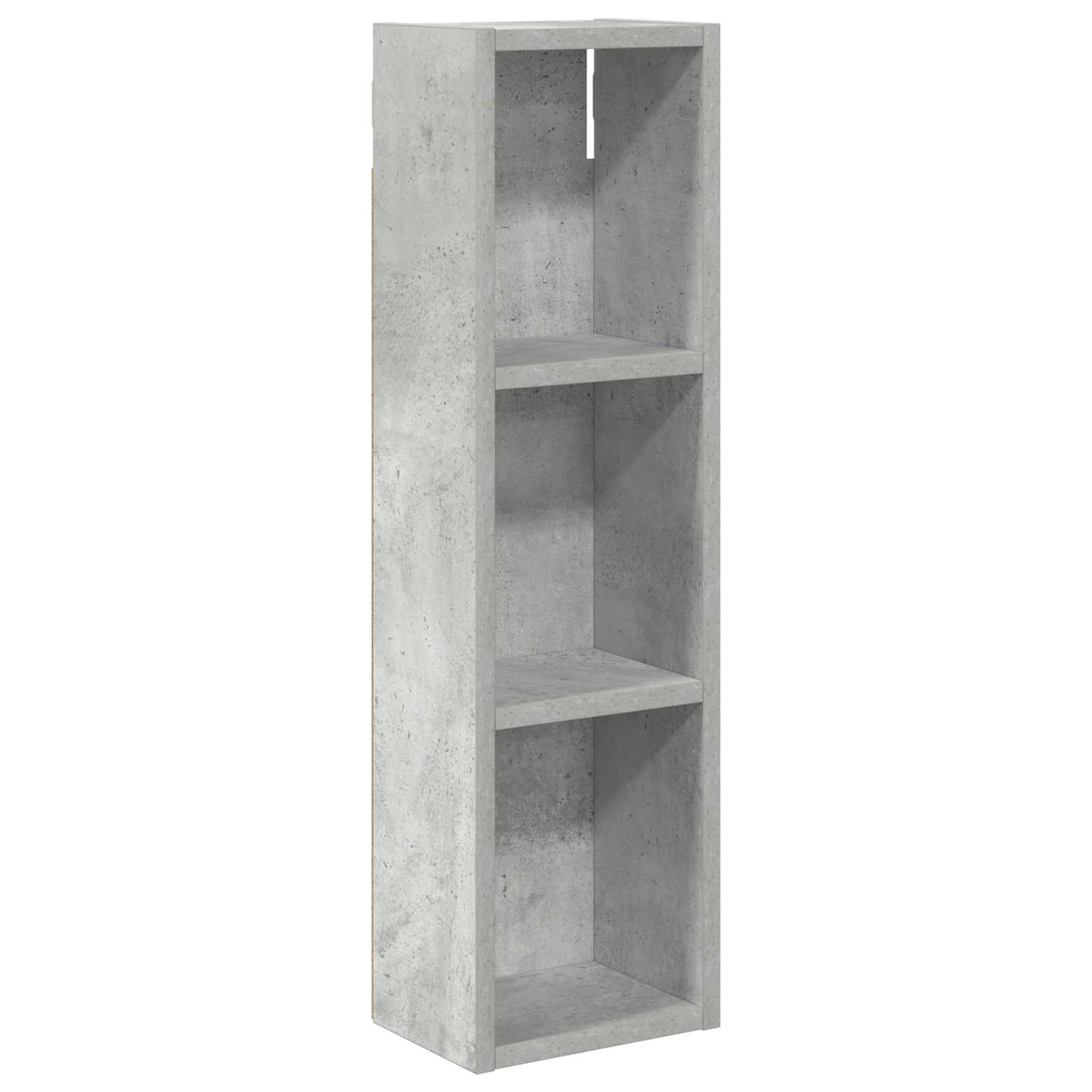 Badezimmer-Wandschrank Betongrau 20 x 14 x 70 cm Holzwerkstoff