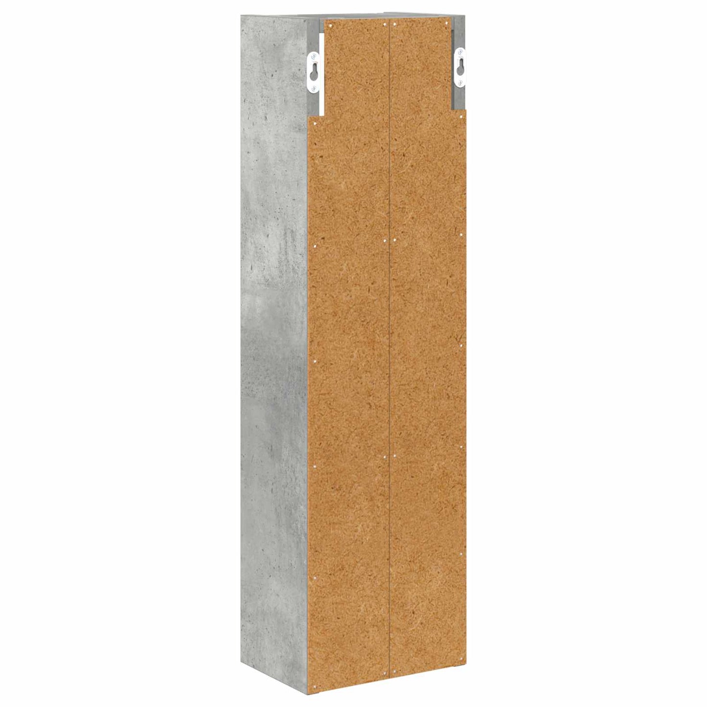 Badezimmer-Wandschrank Betongrau 20 x 14 x 70 cm Holzwerkstoff