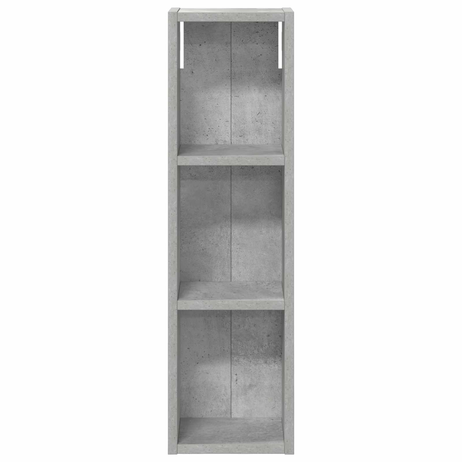 Badezimmer-Wandschrank Betongrau 20 x 14 x 70 cm Holzwerkstoff