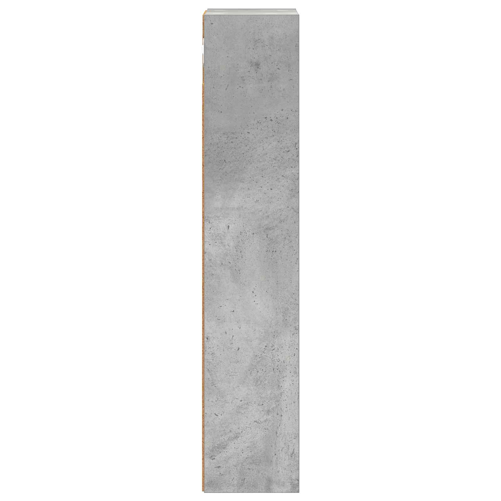 Badezimmer-Wandschrank Betongrau 20 x 14 x 70 cm Holzwerkstoff