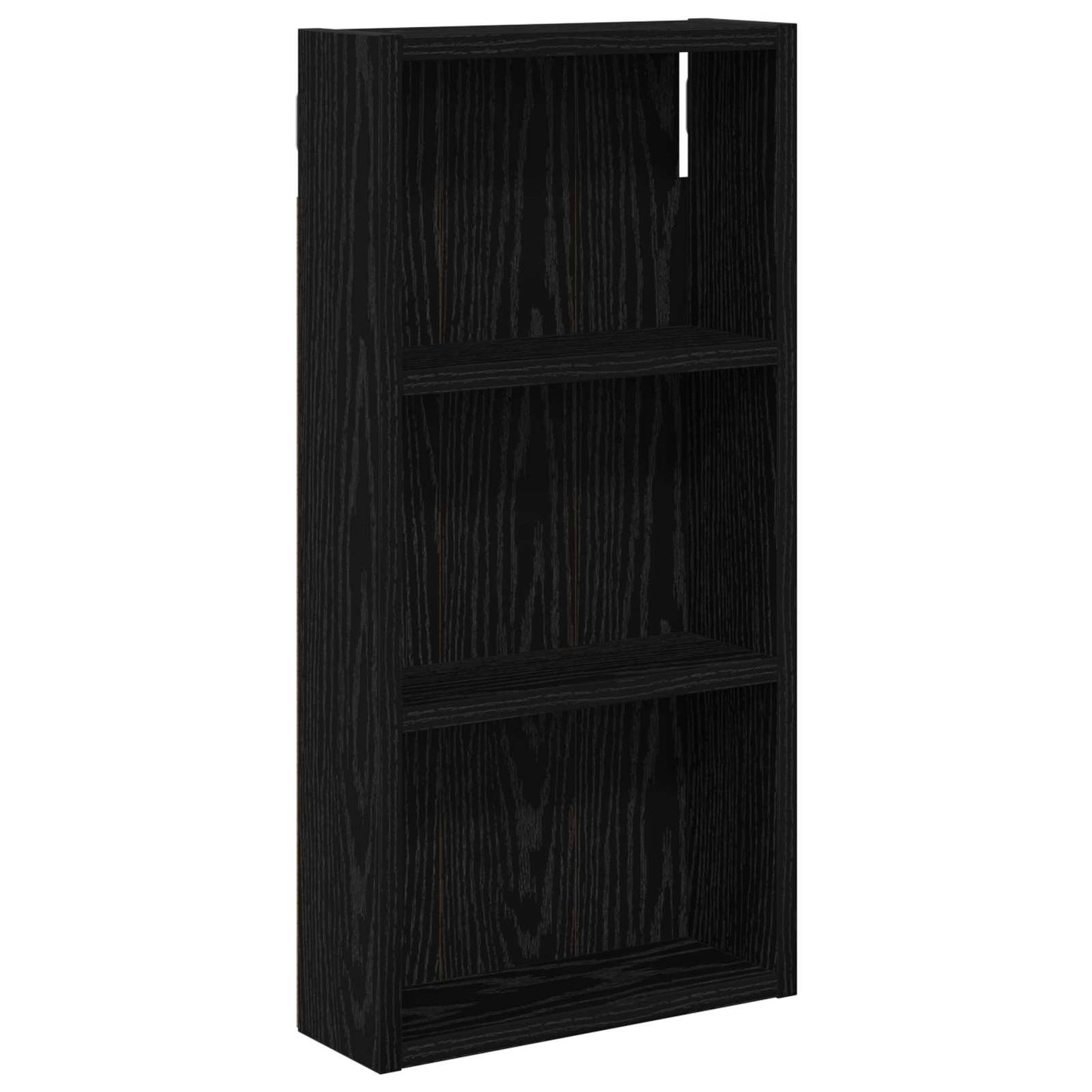 Badezimmer-Wandschrank Schwarz Eichen-Optik 30 x 10 x 60,5 cm