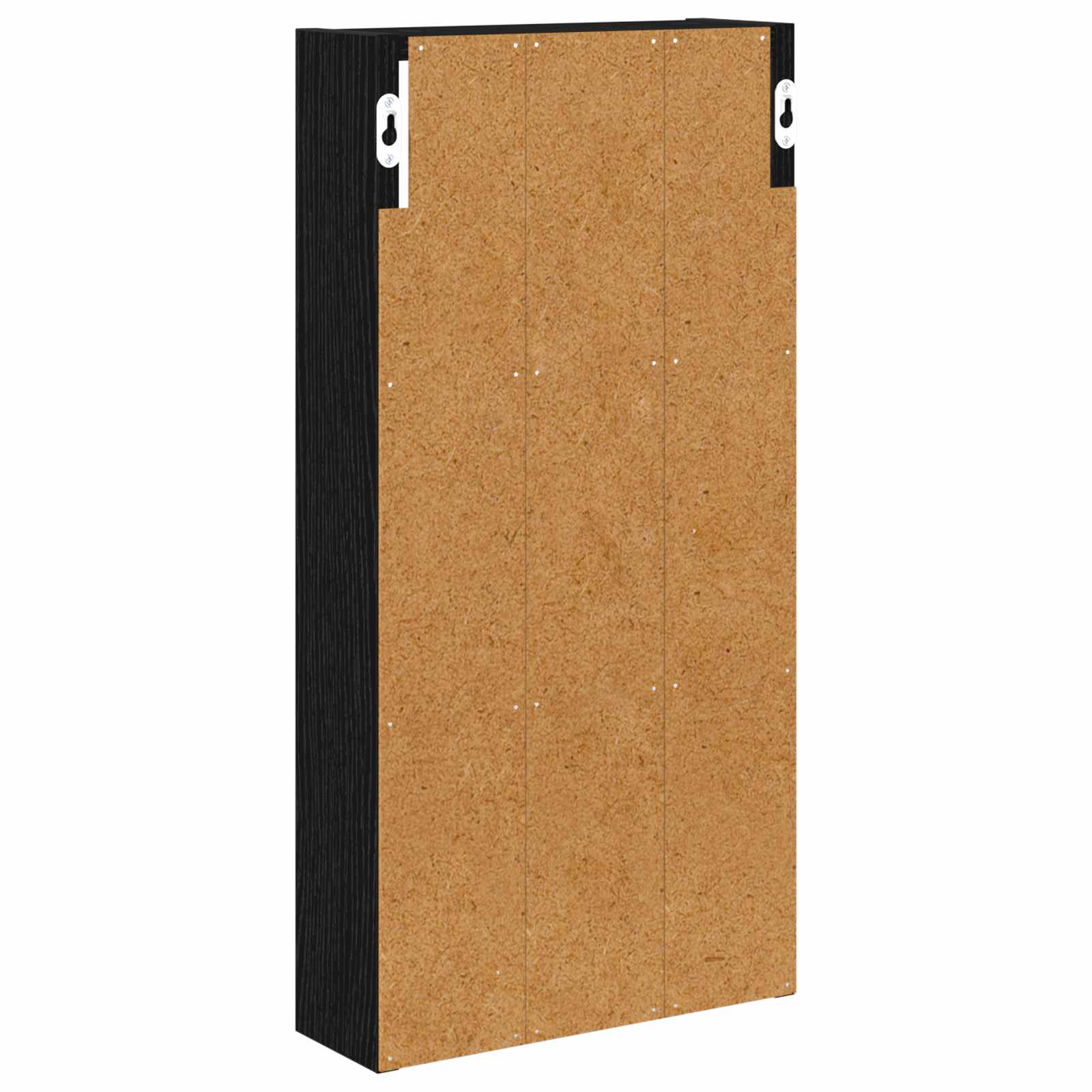 Badezimmer-Wandschrank Schwarz Eichen-Optik 30 x 10 x 60,5 cm