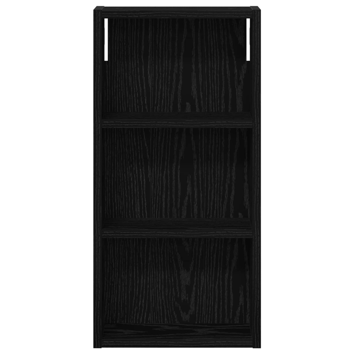 Badezimmer-Wandschrank Schwarz Eichen-Optik 30 x 10 x 60,5 cm