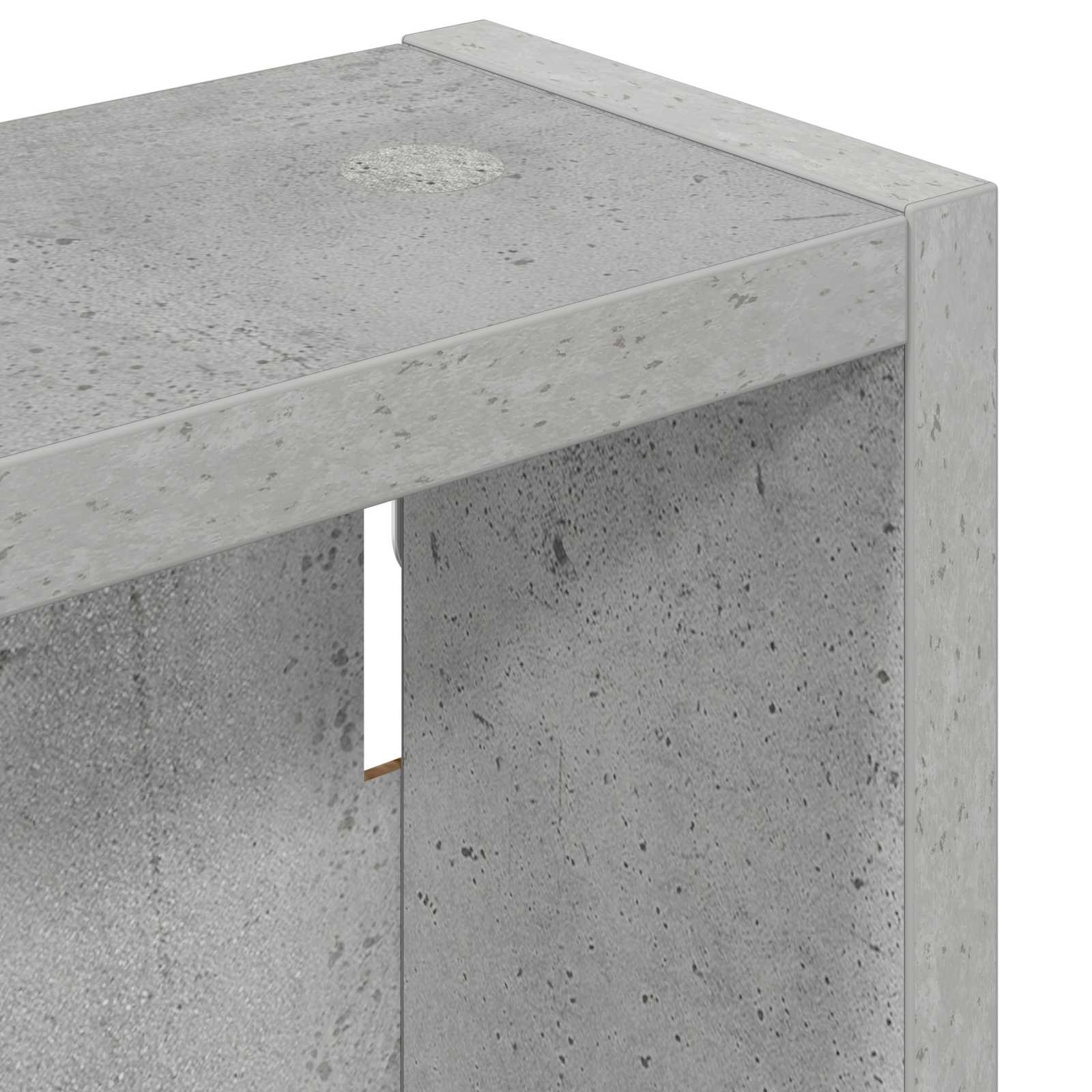 Badezimmer-Wandschrank Betongrau 30 x 10 x 60,5 cm