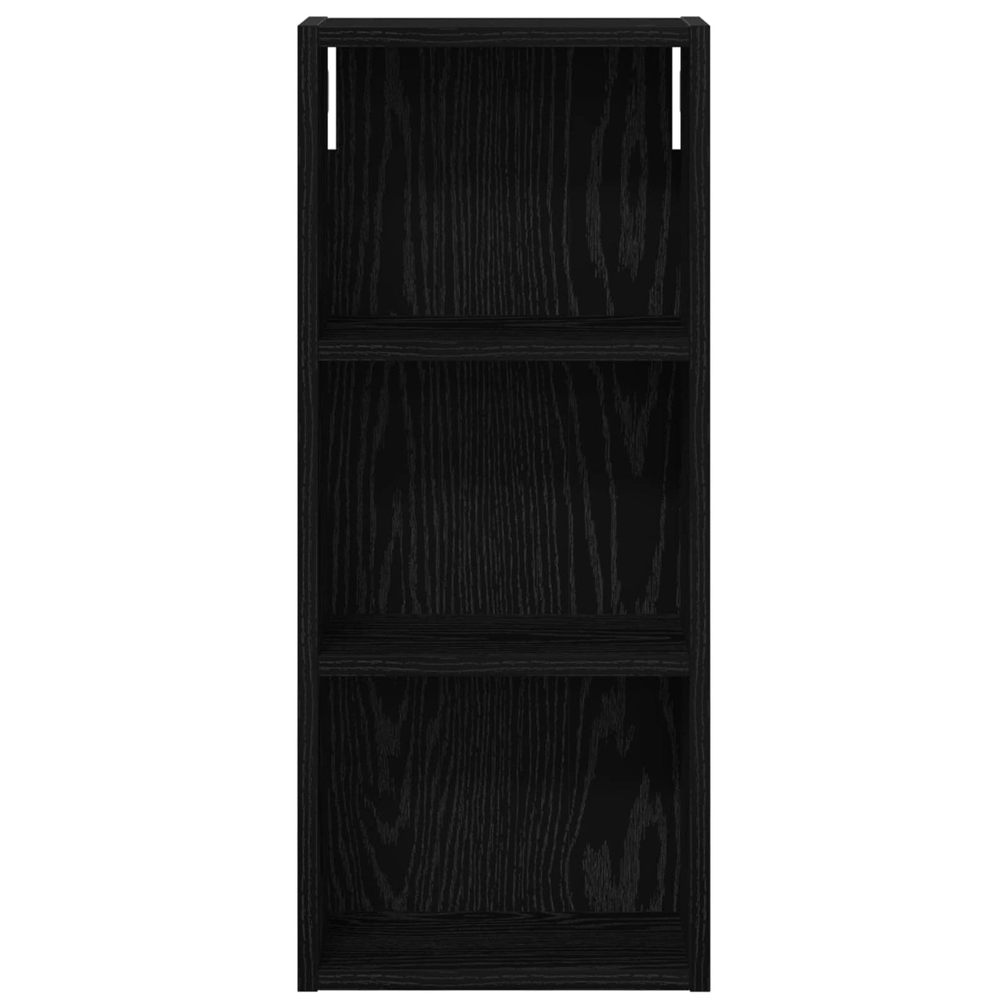 Badezimmer-Wandschrank Schwarz Eichen-Optik 30 x 14 x 70 cm