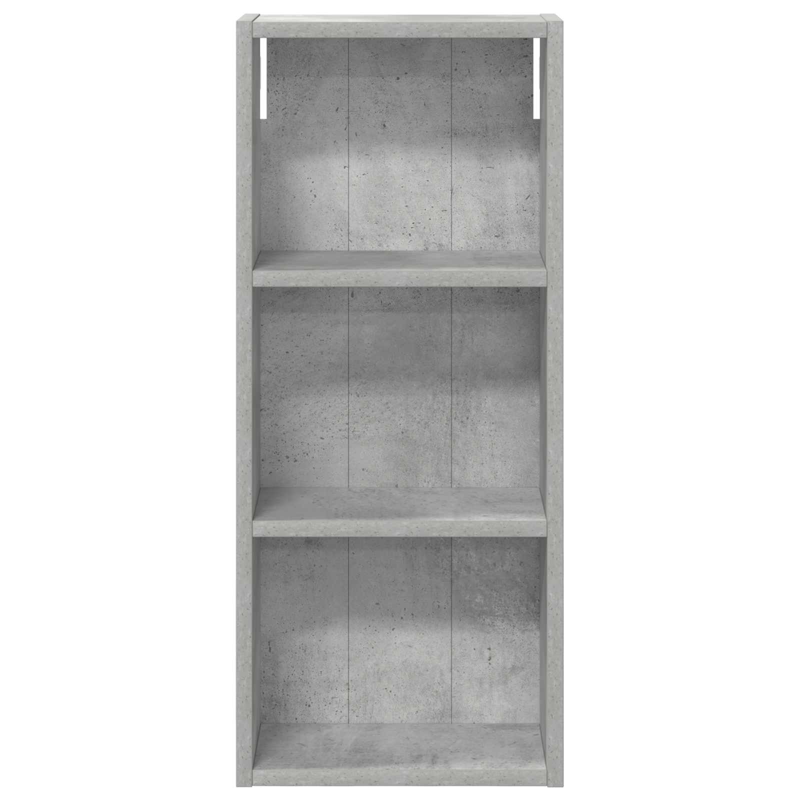 Badezimmer-Wandschrank Betongrau 30 x 14 x 70 cm Holzwerkstoff