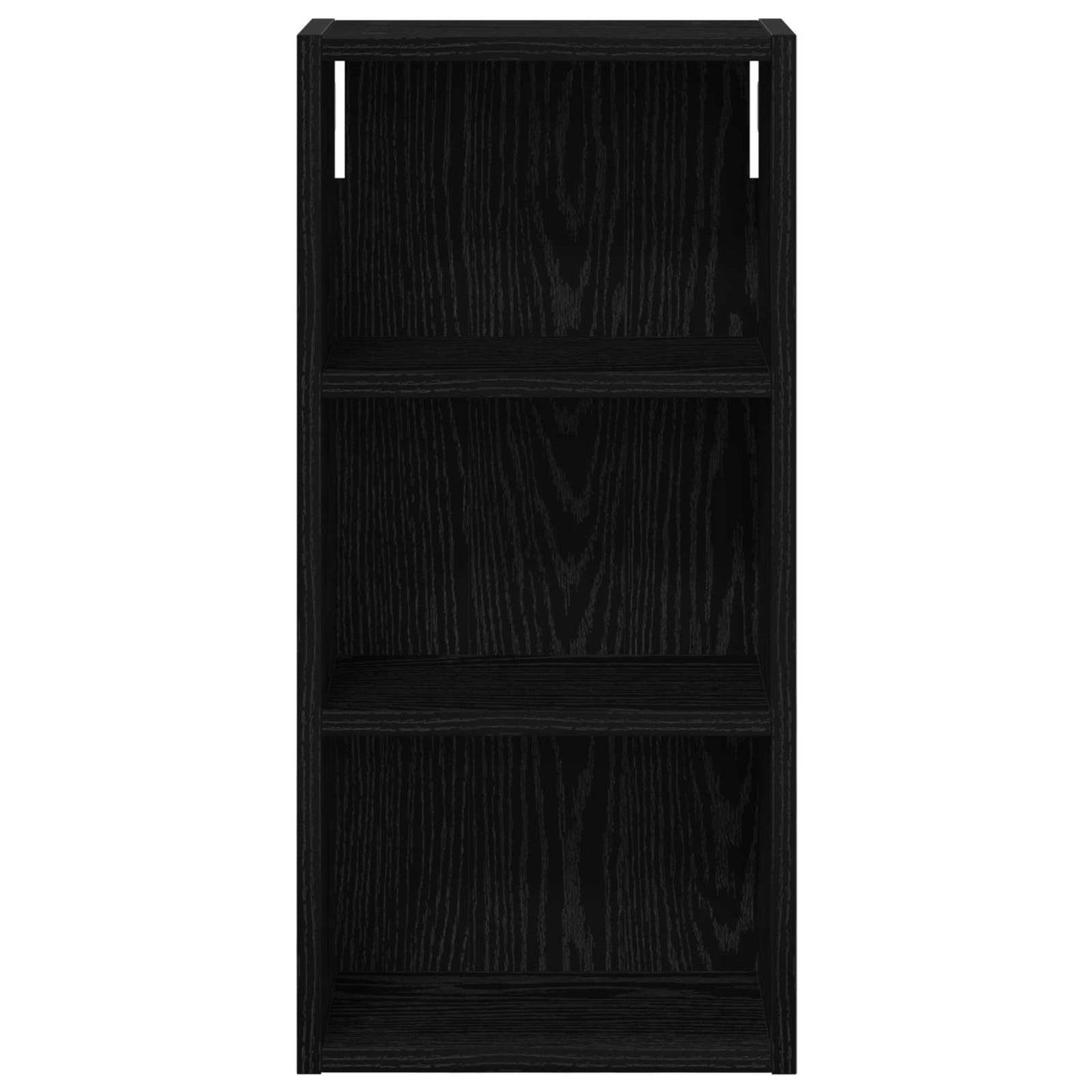 Badezimmer-Wandschrank Schwarz Eichen-Optik 30 x 16 x 62,5 cm