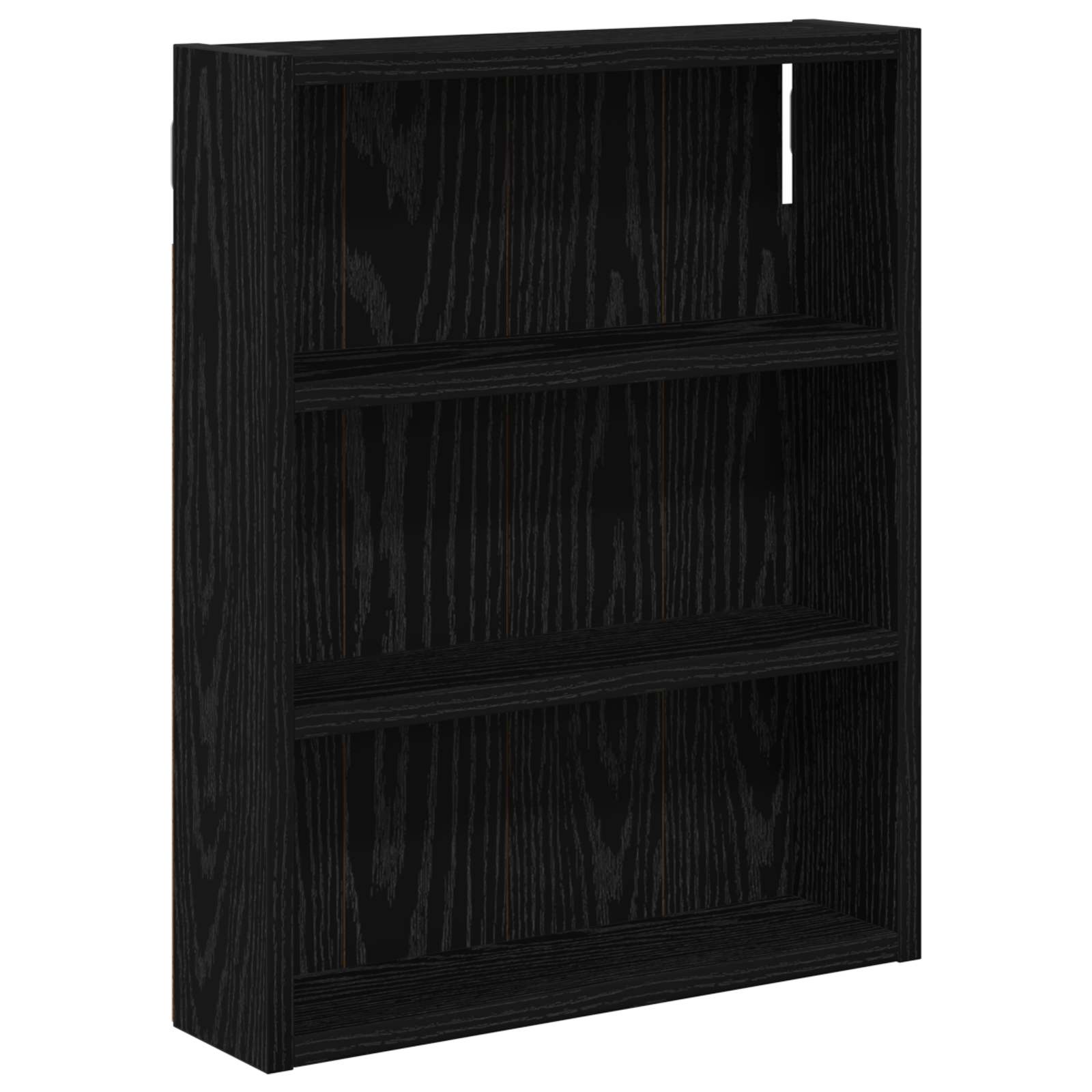 Badezimmer-Wandschrank Schwarz Eichen-Optik 40 x 10 x 50 cm