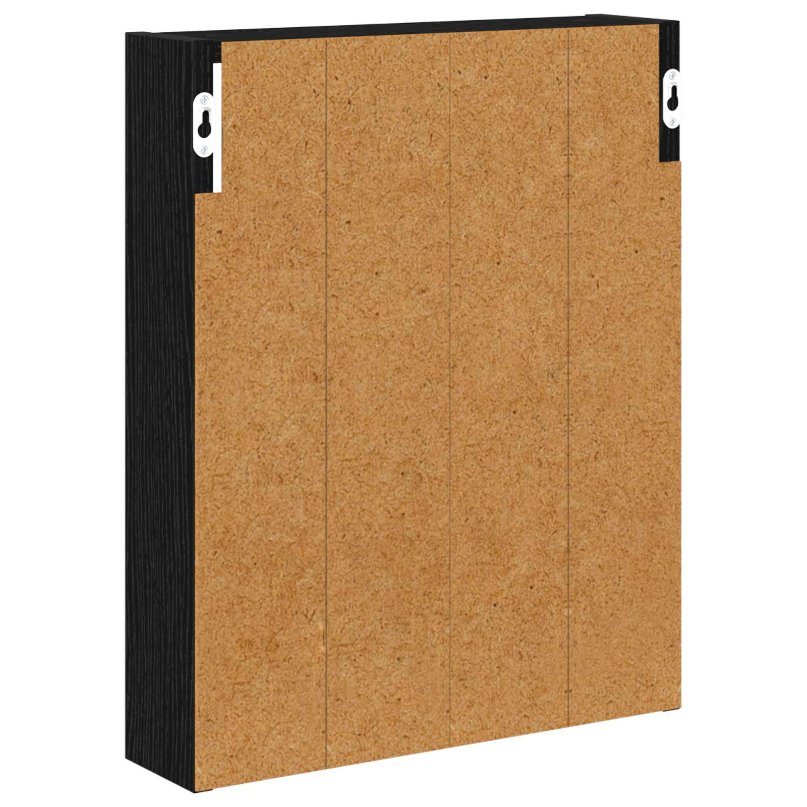 Badezimmer-Wandschrank Schwarz Eichen-Optik 40 x 10 x 50 cm