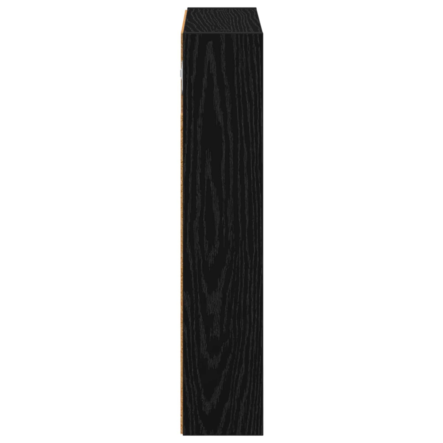 Badezimmer-Wandschrank Schwarz Eichen-Optik 40 x 10 x 50 cm