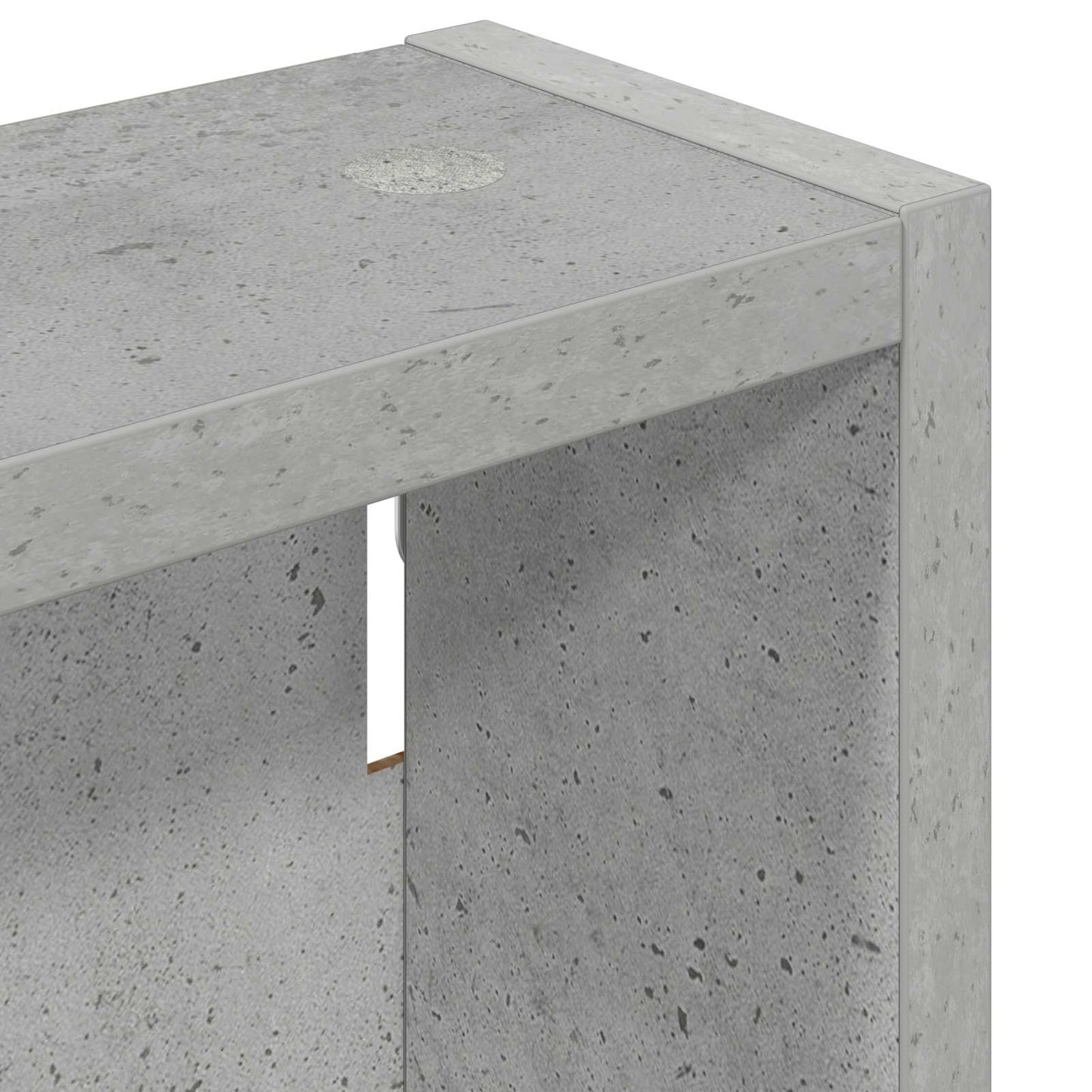 Badezimmer-Wandschrank Betongrau 40 x 10 x 50 cm Holzwerkstoff