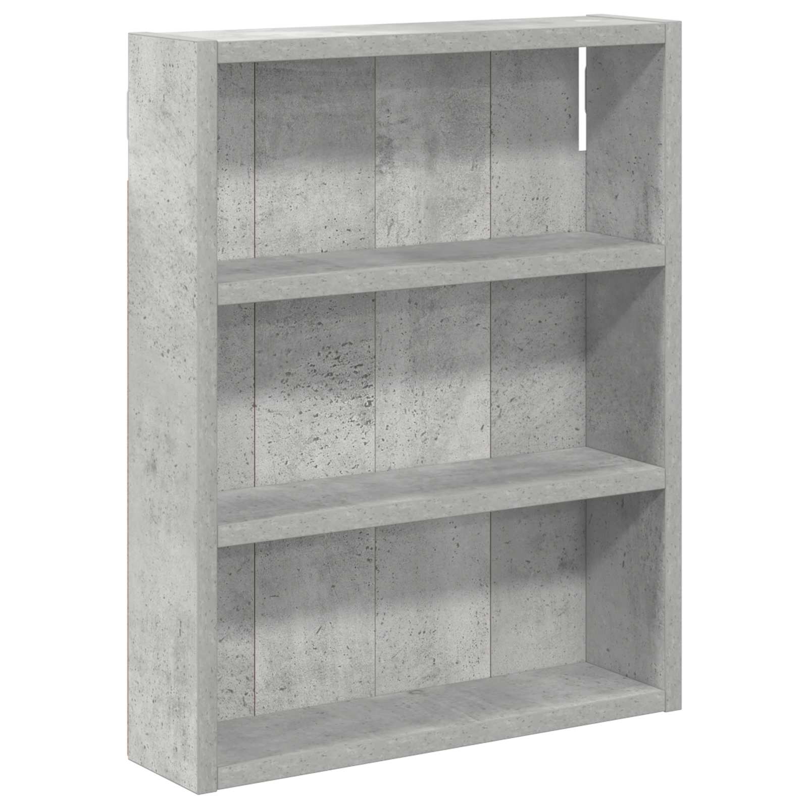 Badezimmer-Wandschrank Betongrau 40 x 10 x 50 cm Holzwerkstoff