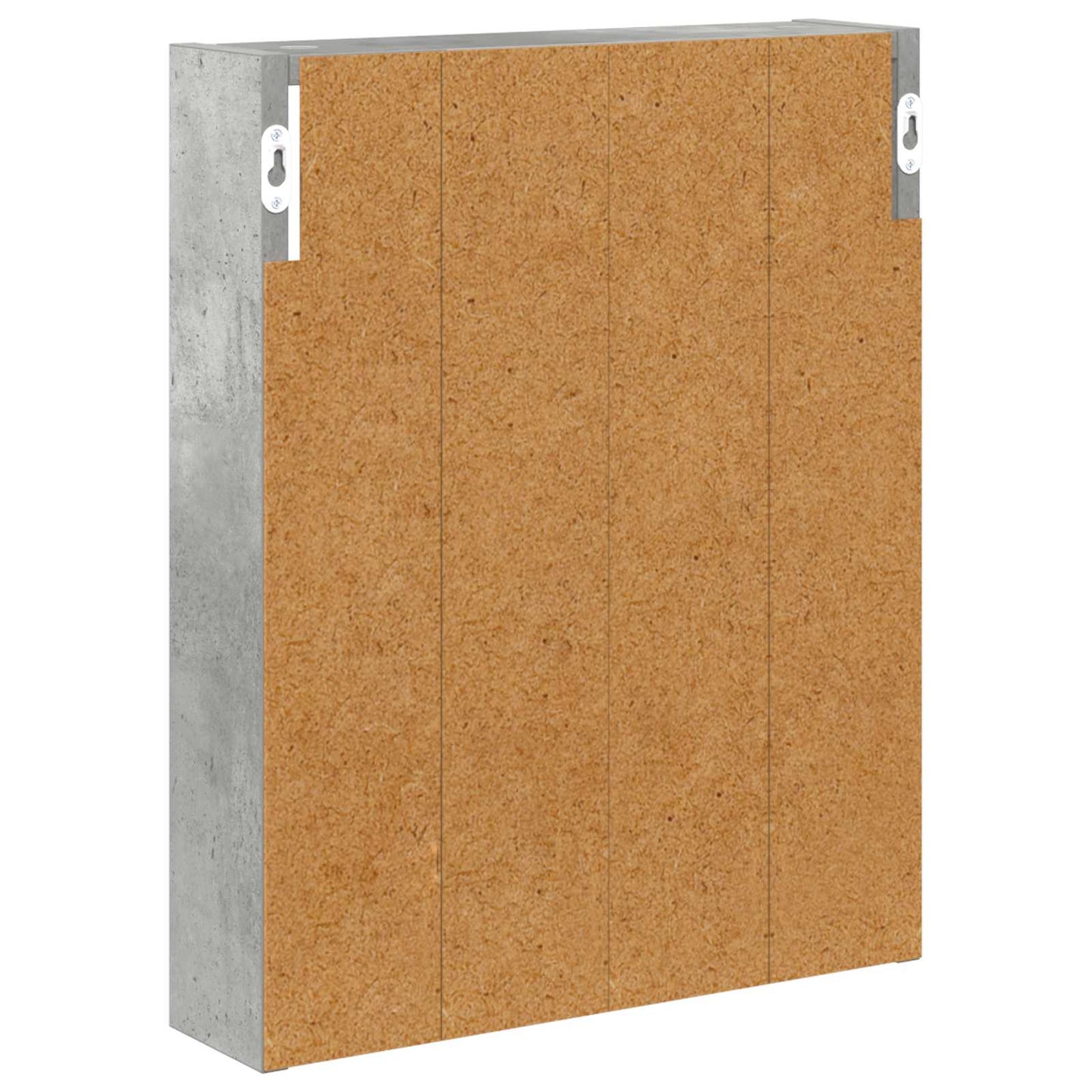 Badezimmer-Wandschrank Betongrau 40 x 10 x 50 cm Holzwerkstoff