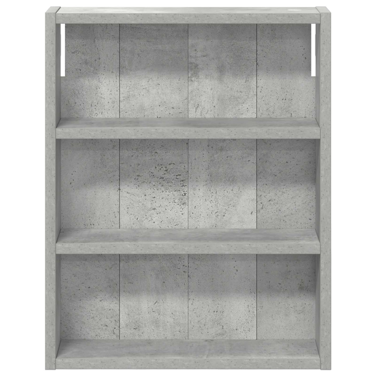 Badezimmer-Wandschrank Betongrau 40 x 10 x 50 cm Holzwerkstoff