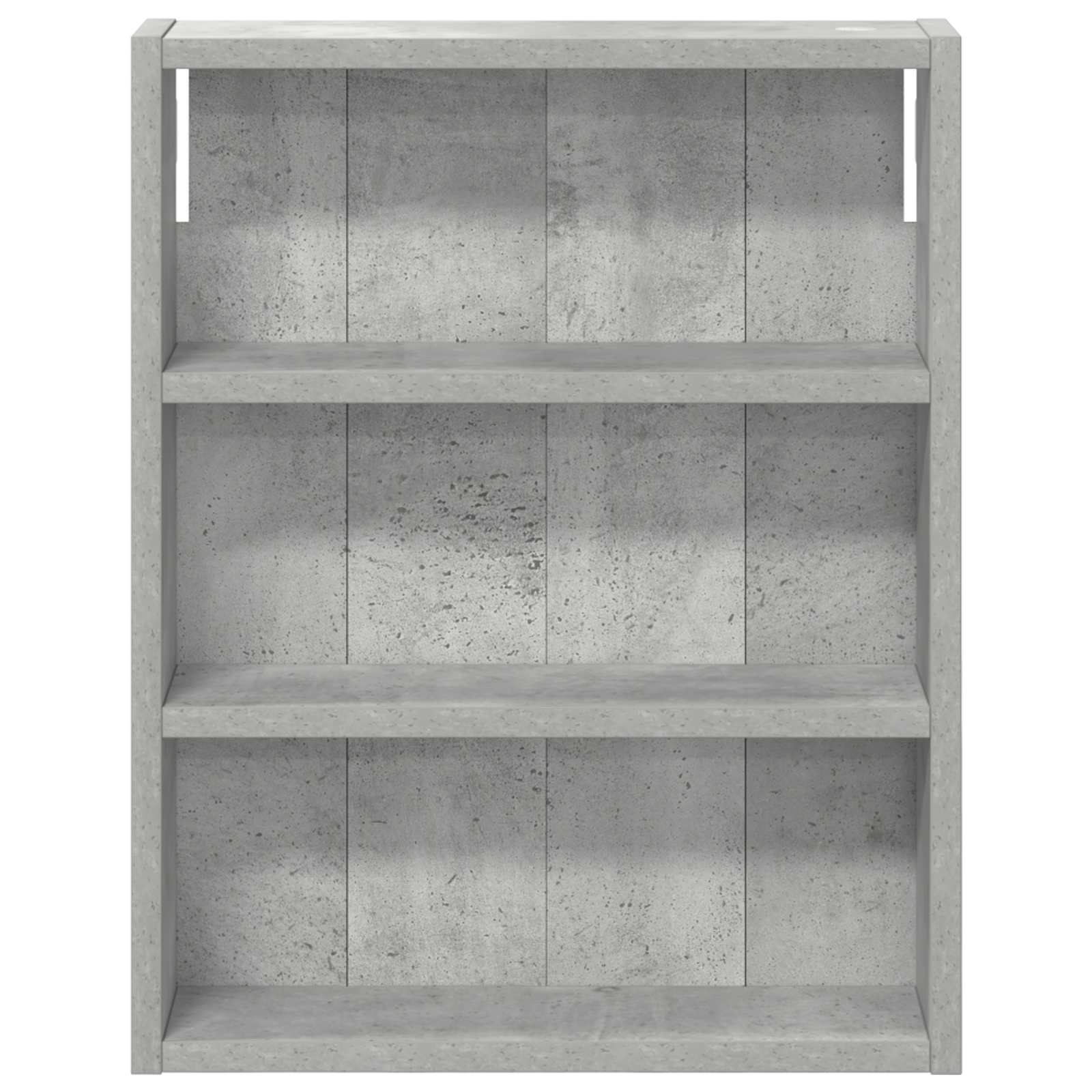 Badezimmer-Wandschrank Betongrau 40 x 10 x 50 cm Holzwerkstoff
