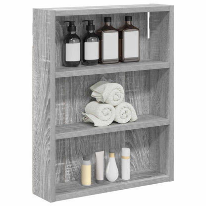 Badezimmer-Wandschrank Sonoma-Grau 40 x 10 x 50 cm