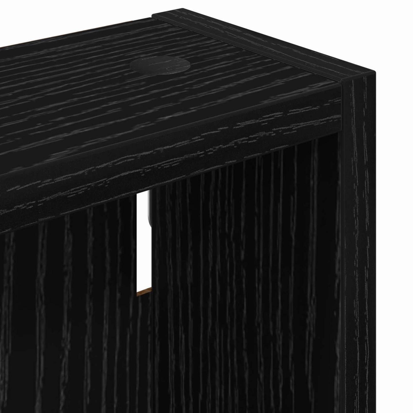 Badezimmer-Wandschrank Schwarz Eichen-Optik 40 x 10 x 60,5 cm