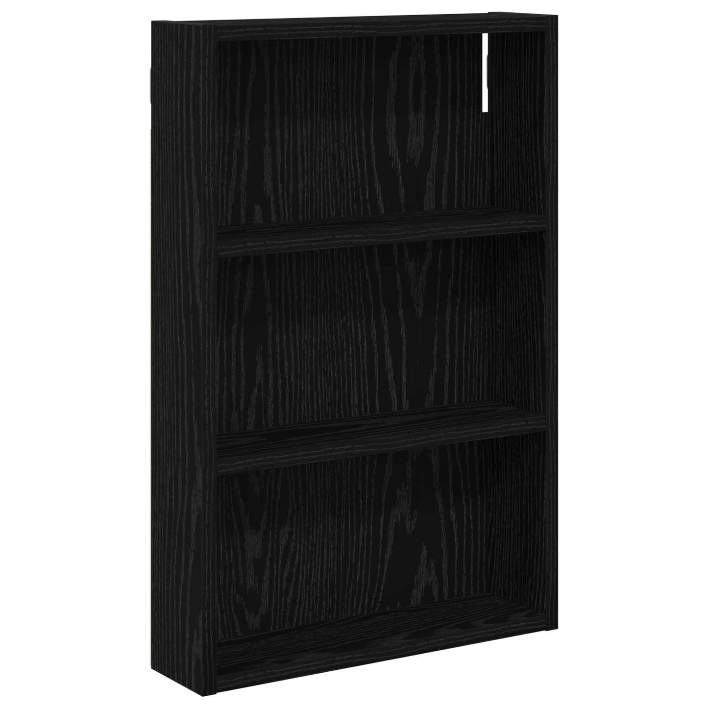 Badezimmer-Wandschrank Schwarz Eichen-Optik 40 x 10 x 60,5 cm
