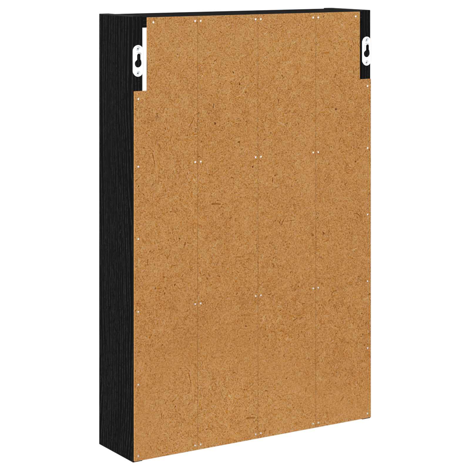 Badezimmer-Wandschrank Schwarz Eichen-Optik 40 x 10 x 60,5 cm