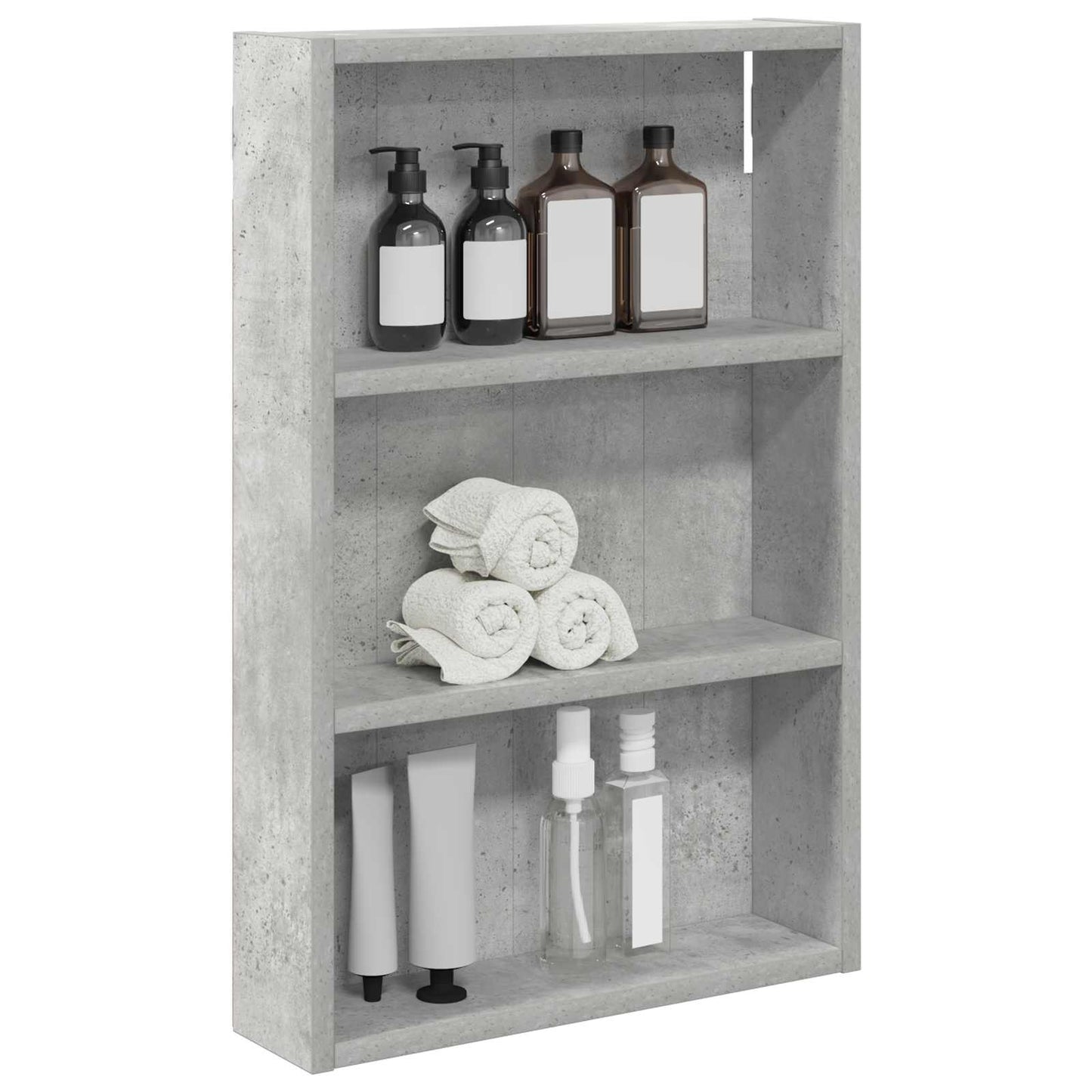 Badezimmer-Wandschrank Betongrau 40 x 10 x 60,5 cm