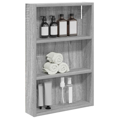 Badezimmer-Wandschrank Sonoma-Grau 40 x 10 x 60,5 cm