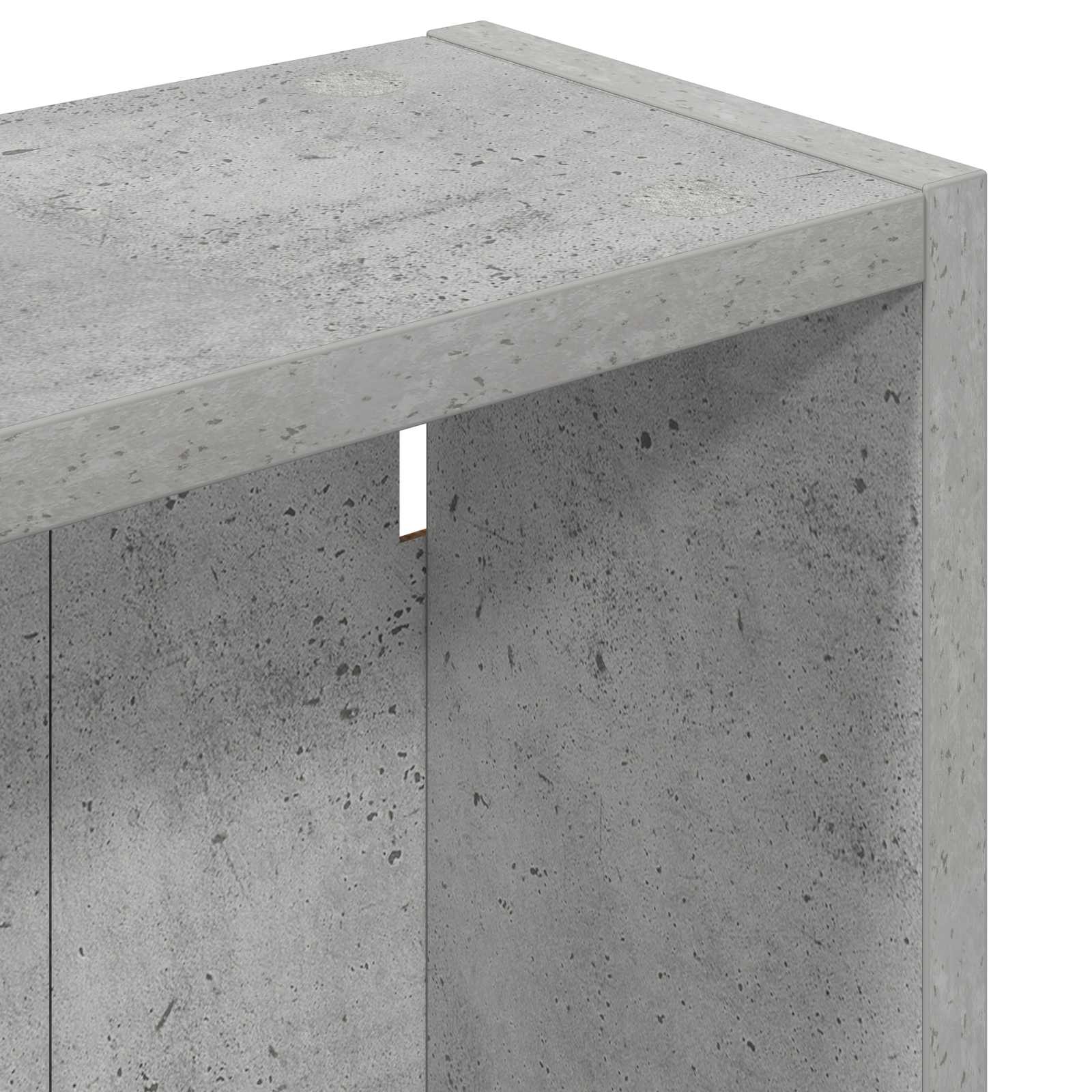 Badezimmer-Wandschrank Betongrau 40 x 14 x 70 cm Holzwerkstoff