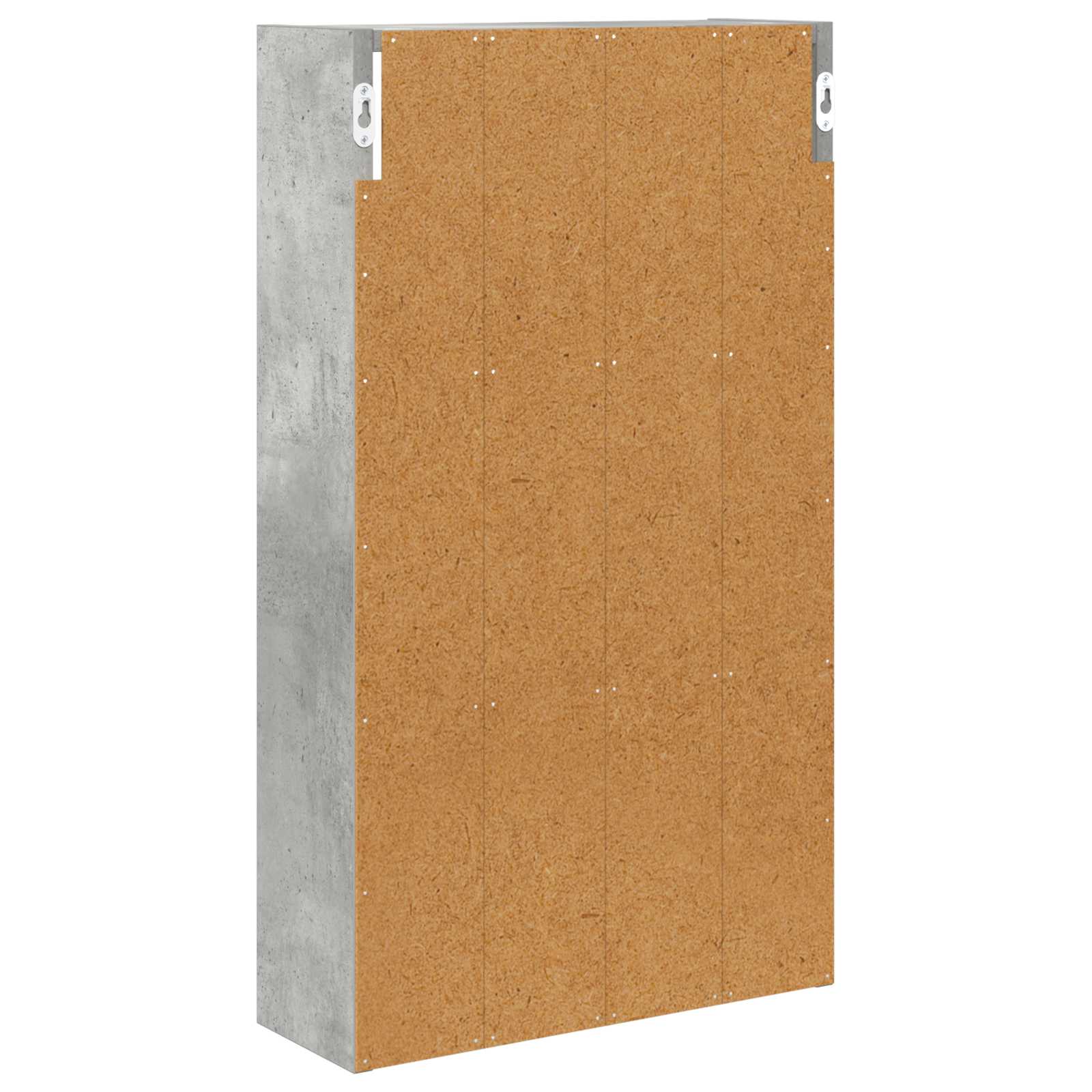 Badezimmer-Wandschrank Betongrau 40 x 14 x 70 cm Holzwerkstoff