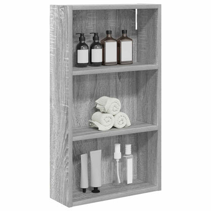 Badezimmer-Wandschrank Sonoma-Grau 40 x 14 x 70 cm