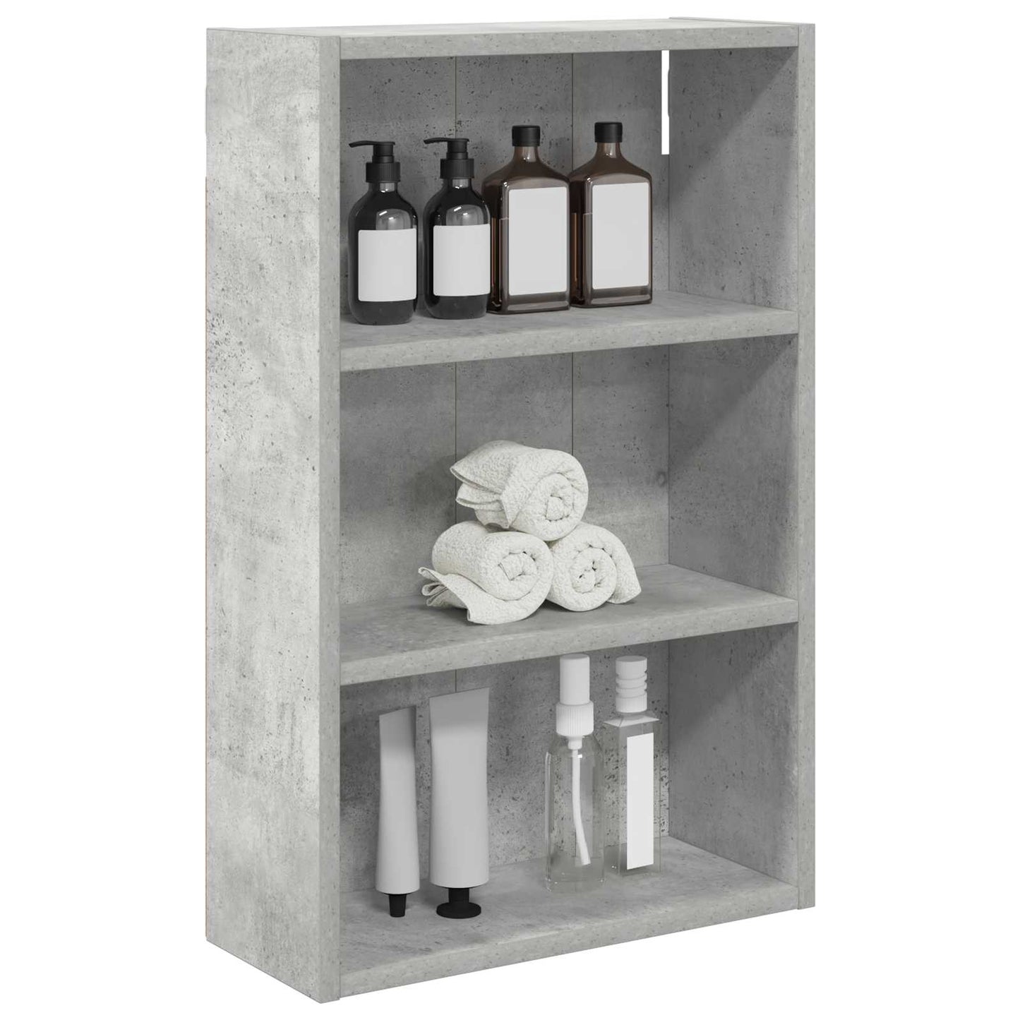 Badezimmer-Wandschrank Betongrau 40 x 16 x 62,5 cm