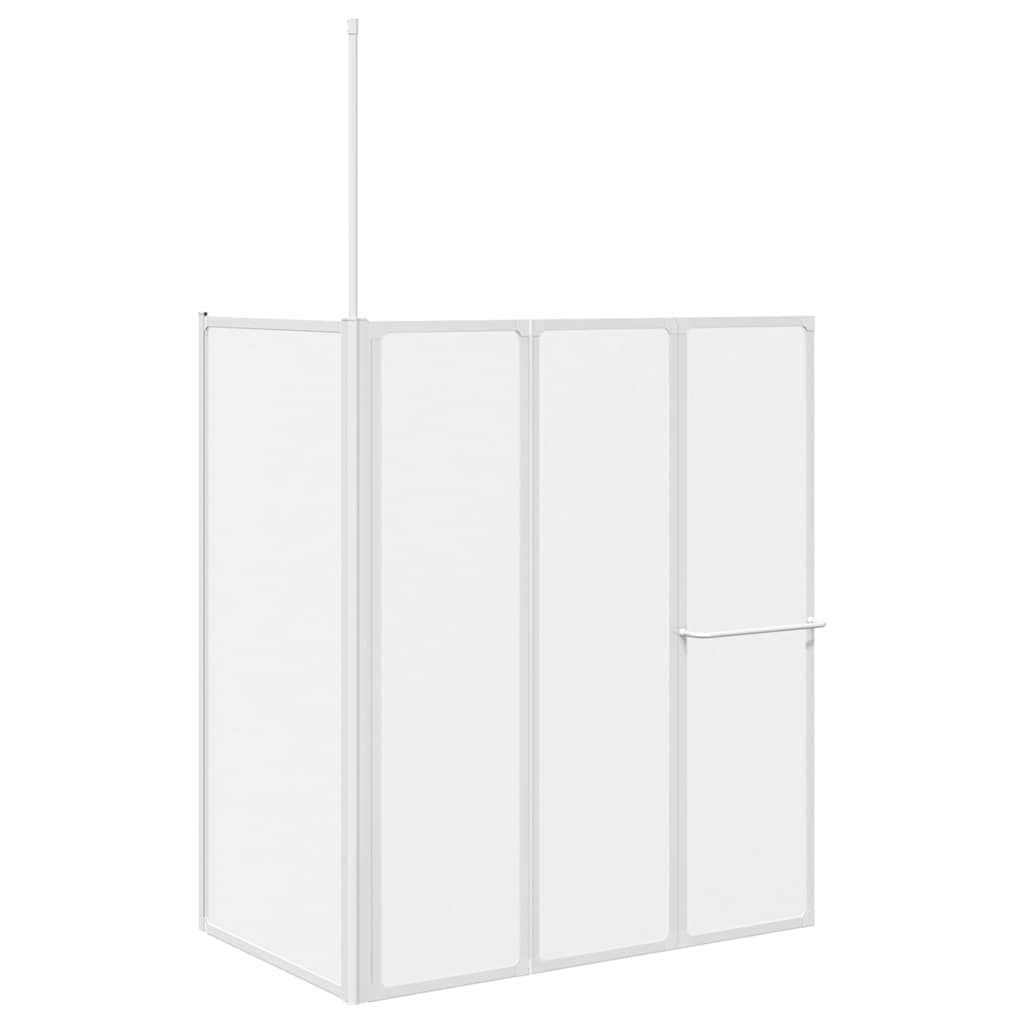 Badewannenbildschirm Matt 120 x 70 x 137 cm Aluminium