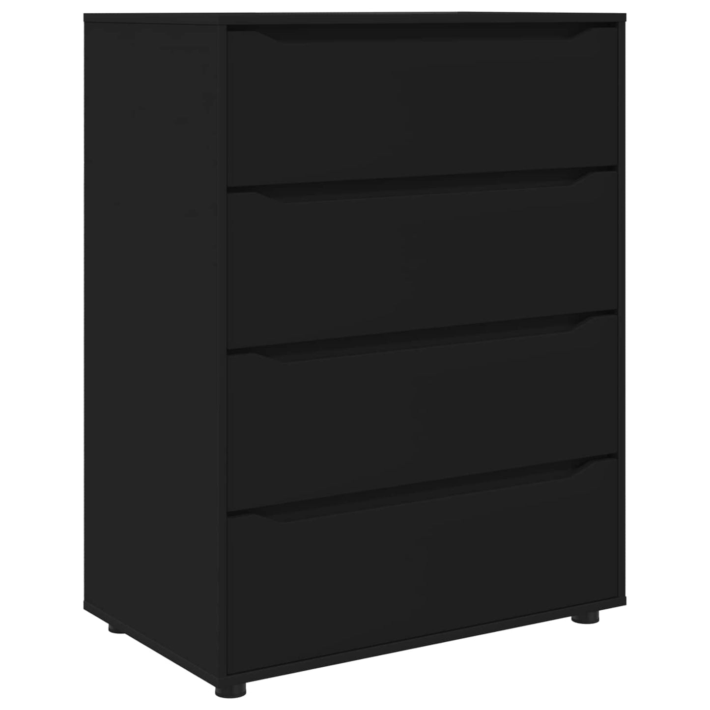 Stauraumschränke 80 x 48 x 105 cm Holzwerkstoff Schwarz