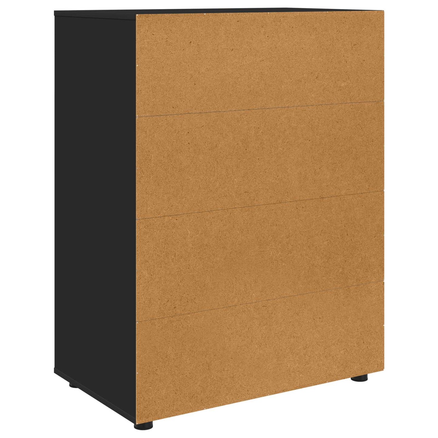 Stauraumschränke 80 x 48 x 105 cm Holzwerkstoff Schwarz