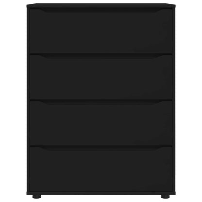 Stauraumschränke 80 x 48 x 105 cm Holzwerkstoff Schwarz