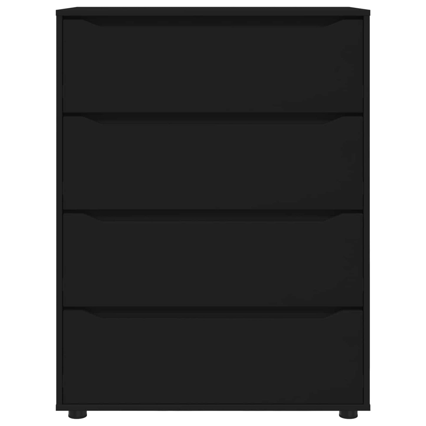 Stauraumschränke 80 x 48 x 105 cm Holzwerkstoff Schwarz