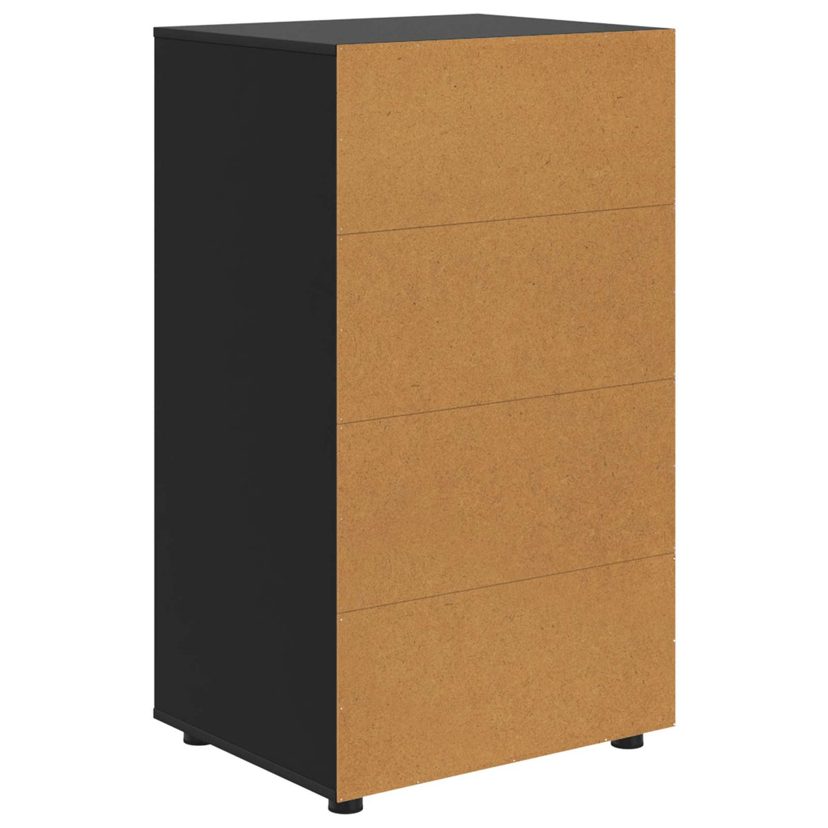 Stauraumschränke 60 x 48 x 105 cm Holzwerkstoff Schwarz
