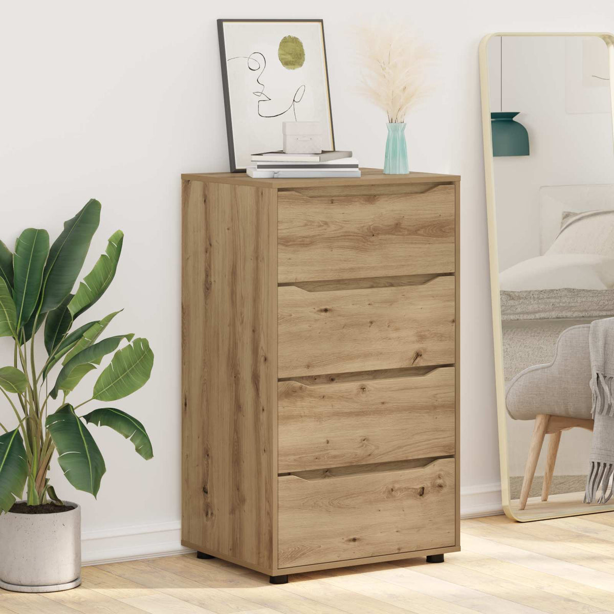 Stauraumschränke 60 x 48 x 105 cm Holzwerkstoff Artisan-Eiche