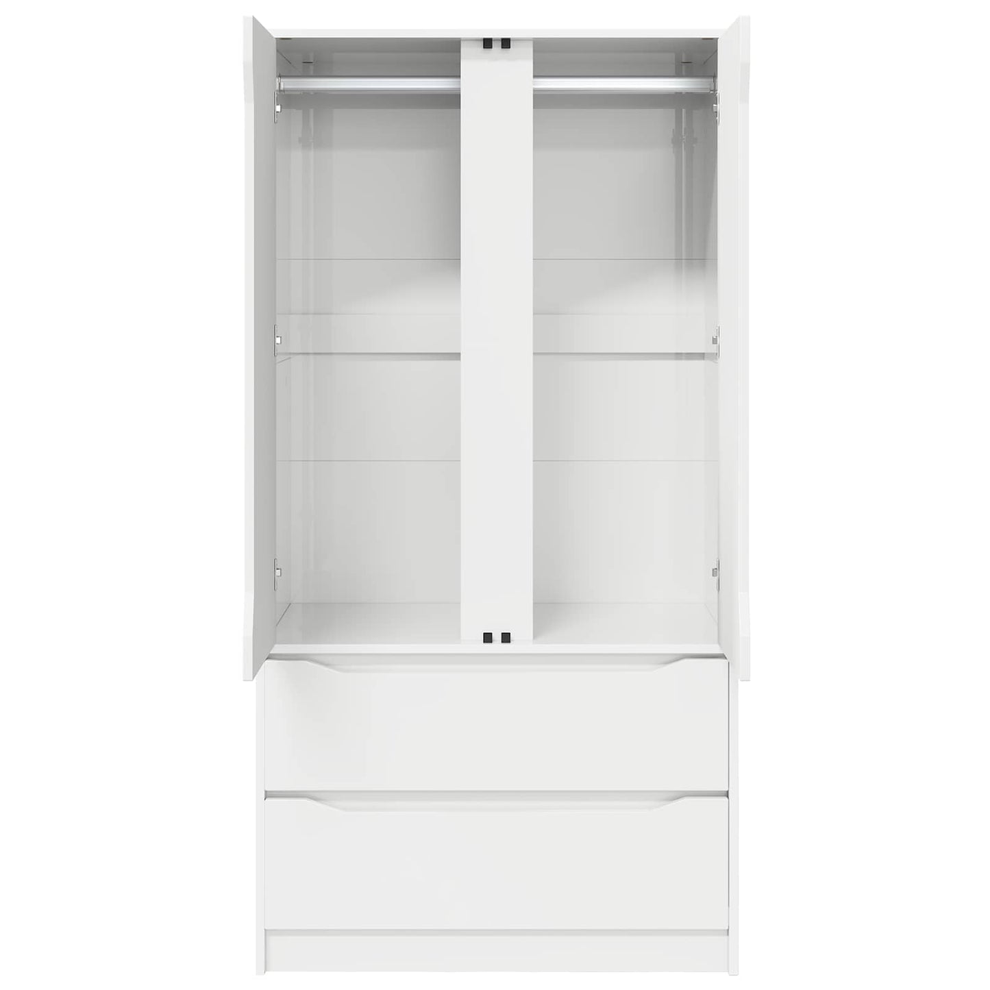 Kleiderschrank mit Tür Weiß 79,5 x 49 x 156 cm Holzwerkstoff