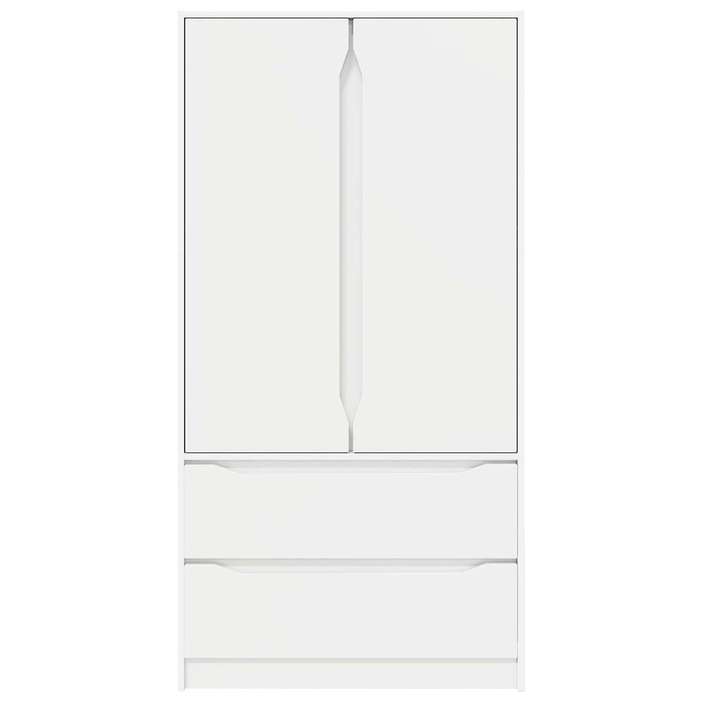 Kleiderschrank mit Tür Weiß 79,5 x 49 x 156 cm Holzwerkstoff